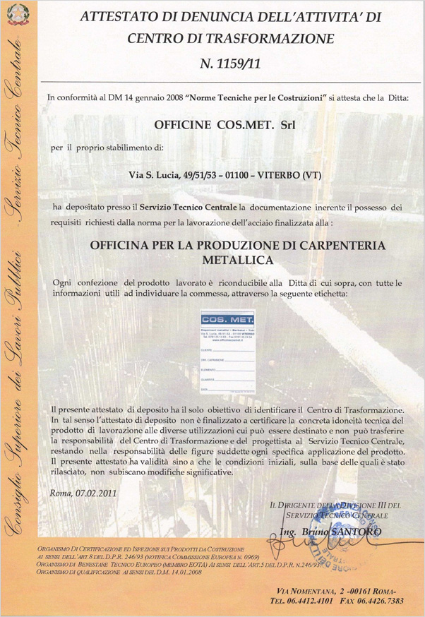 Certificazione